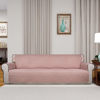 Picture of PureFit Reversible Quilted Sofa Cover, Water Resistant Slipcover Furniture Protector, Washable Couch Cover with Non Slip and Elastic Straps for Kids, Dogs, Pets (XX Large, Pink/Beige)
