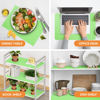 Picture of StaHom Fridge Liner Shelf Liners for Kitchen Cabinet Refrigerator Liners Waterproof & Oil-Proof Kitchen Cupboard Liner Non Adhesive Drawer Mats EVA Material for Shelves -Green 11.8 x 118 Inches