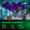 Picture of Ekkogo Acoustic Panels 12-Pack Soundproof Wall Panels 12''X10''X0.4'' Sound Panels High Density Sound Dampening Panels - [Midnight Purple Hexagon]