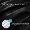 Picture of MR&HM Satin Bed Sheets, Twin XL Size Sheets Set, 3 Pcs Silky Bedding Set with 15 Inches Deep Pocket for Mattress(Twin XL, Black)