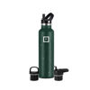 Picture of IRON °FLASK Sports Water Bottle - 3 Lids (Narrow Straw Lid) Leak Proof Vacuum Insulated Stainless Steel - Hot & Cold Double Walled Insulated Thermos, Durable Metal Canteen - Dark Pine Speckle, 24 Oz