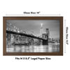 Picture of Americanflat 8.5x14 Picture Frame with Shatter-Resistant Glass - Gallery Style Frame with Engineered Wood - Signature Collection - Photo Frame for Wall Display - Walnut