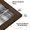 Picture of Americanflat 8.5x14 Picture Frame with Shatter-Resistant Glass - Gallery Style Frame with Engineered Wood - Signature Collection - Photo Frame for Wall Display - Walnut