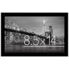 Picture of Americanflat 8.5x14 Picture Frame with Shatter-Resistant Glass - Gallery Style Frame with Engineered Wood - Signature Collection - Photo Frame for Wall Display - Black