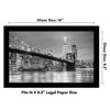 Picture of Americanflat 8.5x14 Picture Frame with Shatter-Resistant Glass - Gallery Style Frame with Engineered Wood - Signature Collection - Photo Frame for Wall Display - Black