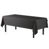 Picture of Exquisite 6-Pack Premium Plastic Tablecloth 54in. x 108in. Rectangle Plastic Table Cover - Black