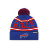 Picture of FOCO Buffalo Bills NFL Logo Stripe Pom Beanie Hat, Team Color
