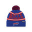 Picture of FOCO Buffalo Bills NFL Logo Stripe Pom Beanie Hat, Team Color