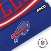 Picture of FOCO Buffalo Bills NFL Logo Stripe Pom Beanie Hat, Team Color