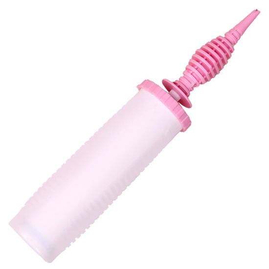 Picture of ouyili Balloon Pump Handheld Two-Way Dual Action - Hand Blower Air Pumper for Balloons - Ballon Inflator Pumping - Manual Baloon Inflators Machine (pink 1 Piece)