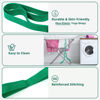 Picture of Abiarst Stretching Strap Yoga Straps for Physical Therapy, 10 Loops Non-Elastic Stretch Strap for Pilates, Flexibility, Exercise, Stretch Band for Women & Men (Green)