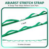 Picture of Abiarst Stretching Strap Yoga Straps for Physical Therapy, 10 Loops Non-Elastic Stretch Strap for Pilates, Flexibility, Exercise, Stretch Band for Women & Men (Green)