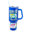Picture of Silver Buffalo Scooby Doo Where Are You The Mystery Machine Stainless Steel Tumbler with Handle and Straw, Fits in Standard Cup Holder, 40 Ounces