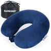 Picture of SAIREIDER Neck Pillows for Travel-Head Neck Support Travel Pillow for Traveling, Car, Home, Office Adjustable with Storage Bag (Navy Blue)