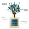 Picture of COCORRÍNA Reed Diffuser - Cashmere Vanilla 17 Fl.oz Reed Diffuser with 8 Sticks Scented Diffuser with Preserved Flowers for Bathroom Home Decor