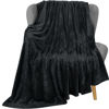 Picture of Utopia Bedding Fleece Blanket Throw XL Size Black 300GSM Luxury Blanket for Couch Sofa Bed Anti-Static Fuzzy Soft Blanket Microfiber (70x50 Inches)