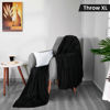 Picture of Utopia Bedding Fleece Blanket Throw XL Size Black 300GSM Luxury Blanket for Couch Sofa Bed Anti-Static Fuzzy Soft Blanket Microfiber (70x50 Inches)