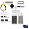 Picture of AUTOWN Flat Tire Repair Kit with Plug 68 Pcs for Car, Motorcycle, ATV, Jeep, Truck, Tractor Flat Tire Repair (2-Pack) (Set of 2-68pcs)