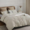 Picture of Bedsure Linen Duvet Cover Oversized King Size - Soft Double Brushed Duvet Cover for Kids with Zipper Closure, 3 Pieces, Includes 1 Duvet Cover (120"x98") & 2 Pillow Shams, NO Comforter