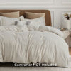 Picture of Bedsure Linen Duvet Cover Oversized King Size - Soft Double Brushed Duvet Cover for Kids with Zipper Closure, 3 Pieces, Includes 1 Duvet Cover (120"x98") & 2 Pillow Shams, NO Comforter