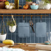 Picture of KitchenAid Ribbed Soft Silicone Pot Holder 2-Pack Set, Fog Blue, 7"x9"