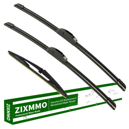 Picture of ZIXMMO 21"+21" Windshield Wiper Blades with 14" Rear Wiper Blades Set Replacement for 2005-2010 Jeep Grand Cherokee -Original Factory Quality，Easy DIY Install (Set of 3)