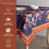 Picture of Maison d' Hermine 100% Cotton Table Cover - 70"x90" Rectangle Decorative Tablecloth - Washable Tablecloths for Dining, Home & Party - for Thanksgiving & Christmas - Kelim - Infinity Collection