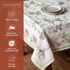 Picture of Maison d' Hermine 100% Cotton Table Cover - 70"x108" Rectangle Decorative Tablecloth - Washable Tablecloths for Dining, Home & Party - for Thanksgiving & Christmas - Christmas Dew Collection