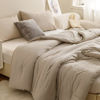 Picture of ROSGONIA Oversized King Comforter Oatmeal, 3pcs(1 Boho Comforter & 2 Pillowcases), Lightweight Oversized King Size Comforter Sets All Season Bedding