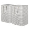 Picture of Lifewit 2 Pack Laundry Hamper Large Collapsible Laundry Baskets, Freestanding Waterproof Clothes Hamper with Easy Carry Handles in Laundry Room Bedroom Bathroom College Dorm for Adults, Grey, 2 x 90L