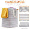 Picture of Lifewit 2 Pack Laundry Hamper Large Collapsible Laundry Baskets, Freestanding Waterproof Clothes Hamper with Easy Carry Handles in Laundry Room Bedroom Bathroom College Dorm for Adults, Grey, 2 x 90L
