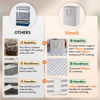 Picture of Lifewit 2 Pack Laundry Hamper Large Collapsible Laundry Baskets, Freestanding Waterproof Clothes Hamper with Easy Carry Handles in Laundry Room Bedroom Bathroom College Dorm for Adults, Grey, 2 x 90L
