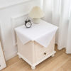 Picture of sancua 2 Pack Small Square Tablecloth 24 x 24 Inch White, Stain and Wrinkle Resistant Washable Polyester Table Cloth Decorative Solid Fabric Table Cover for Nightstand End Bedside Table