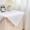 Picture of sancua 2 Pack Small Square Tablecloth 24 x 24 Inch White, Stain and Wrinkle Resistant Washable Polyester Table Cloth Decorative Solid Fabric Table Cover for Nightstand End Bedside Table
