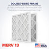 Picture of BNX TruFilter 14x14x1 Air Filter MERV 13 (4-Pack) - MADE IN USA - Electrostatic Pleated Air Conditioner HVAC AC Furnace Filters for Allergies, Pollen, Mold, Bacteria, Smoke, Allergen, MPR 1900 FPR 10