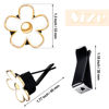 Picture of Frienda 6 Pcs Daisy Flower Air Vent Clip Christmas Daisy Flower Car Air Vent Clips Air Freshener Outlet Clip Car Air Conditioning Clip Charm Decor(3 cm, 3.3 cm,Red, White, Black)