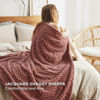 Picture of Bedsure Dusty Pink Blanket for Couch - Super Soft Cozy Throw Blankets for Women, Cute Small Fleece Blanket for Girls, 50x70 Inches