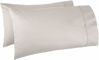 Picture of Amazon Basics 400 Thread Count Cotton Pillow Cases, King, Set of 2, Stone Gray, 40" L x 20" W, Pillows Not Included