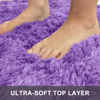 Picture of OLANLY 2x4 Machine Washable Runner Rugs for Hallway, Soft Fluffy Shaggy Bedside Rugs for Bedroom, Living Room, Indoor Floor Carpet for Kids Girls and Boys, Nursery Rooms, Home Decor Aesthetic, Purple