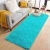 Picture of OLANLY 2x5 Machine Washable Runner Rugs for Hallway, Soft Fluffy Shaggy Bedside Rugs for Bedroom, Living Room, Indoor Floor Carpet for Kids Girls Boys, Nursery Rooms, Home Decor Aesthetic, Teal Blue
