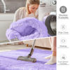 Picture of OLANLY 2x5 Machine Washable Runner Rugs for Hallway, Soft Fluffy Shaggy Bedside Rugs for Bedroom, Living Room, Indoor Floor Carpet for Kids Girl Boy, Nursery Rooms, Home Decor Aesthetic, Light Purple
