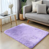 Picture of OLANLY 2x3 Machine Washable Small Bedside Rug, Soft Fluffy Shaggy Entryway Throw Rugs for Bedroom, Living Room, Indoor Floor Carpet for Kids Girl Boy, Nursery Room, Home Decor Aesthetic, Light Purple