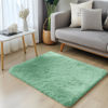 Picture of OLANLY 2x3 Machine Washable Small Bedside Rug, Soft Fluffy Shaggy Entryway Throw Rugs for Bedroom, Living Room, Indoor Floor Carpet for Kids Girls Boy, Nursery Rooms, Home Decor Aesthetic, Mint Green