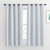 Picture of NICETOWN Greyish White Room Darkening Curtain Panels - Window Treatment Thermal Insulated Grommet Room Darkening Curtains/Panels/Drapes for Bedroom (2 Panels, 52 by 63, Greyish White)