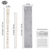 Picture of Jasenna Recorder Instrument for Beginner Kids Adults,8-Hole Soprano Descant Recorder Music Flute with with Cleaning Rod & Leather Case For School Student Home Entertainment(2-Wood Light Grey)