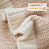 Picture of Snuggle Sac Heather Beige Throw Blanket for Couch, Ultra Soft Warm Blankets Cozy Knit Fuzzy Plush Lightweight Throw XL Size for Sofa, Bed, Heather Beige, 50x70 inches