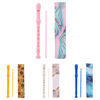 Picture of Jasenna Recorder Instrument for Beginner Kids Adults,8-Hole Soprano Descant Recorder Music Flute with with Cleaning Rod & Leather Case For School Student Home Entertainment(2-Pink Green Splash-ink)