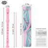 Picture of Jasenna Recorder Instrument for Beginner Kids Adults,8-Hole Soprano Descant Recorder Music Flute with with Cleaning Rod & Leather Case For School Student Home Entertainment(2-Pink Green Splash-ink)