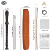 Picture of Jasenna Recorder Instrument for Beginner Kids Adults,8-Hole Soprano Descant Recorder Music Flute with Cleaning Rod & Case Bag For School Student Home Entertainment(6-Woven Brown)