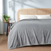 Picture of NEWCOSPLAY Super Soft King Blanket Grey Premium Silky Flannel Fleece Leaves Pattern Lightweight Bed Blanket All Season Use (Grey, King(90"x110"))